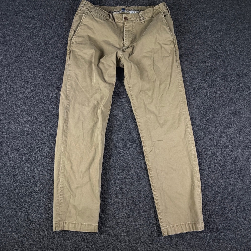 American Eagle Pants Mens 34x32 Original Straight Khaki Flex EUC